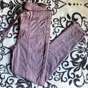 AEO Hi Rise Super Stretch Jegging in mauve